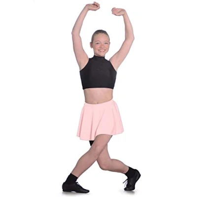 Image of Roch Valley Nylon Lycra Circular Short Skirt Pastel Pink Size Adult