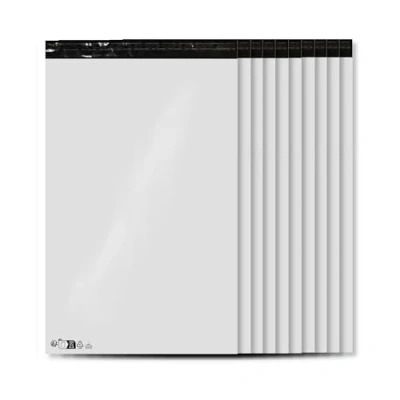 Image of 10 Opaque White Plastic envelopes 450 x 550 mm, inviolable mailers and Waterproof