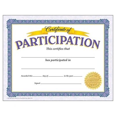 Image of TREND enterprises, Inc. Certificate of Participation Classic Certificates, 30 ct