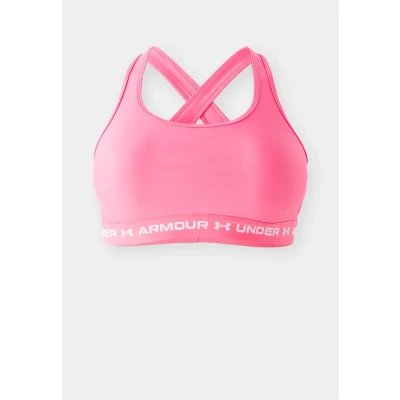 Image of Under Armour Crossback MID BRA Medium support sports bra, Women&#039;s, Size: 20/22, Super pink/white