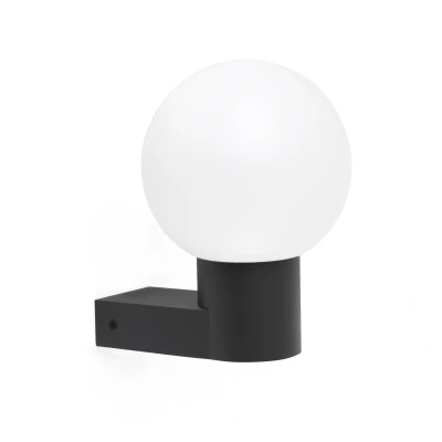 Image of Moon Outdoor Modern Wall Lamp Dark Grey 1x E27 IP44