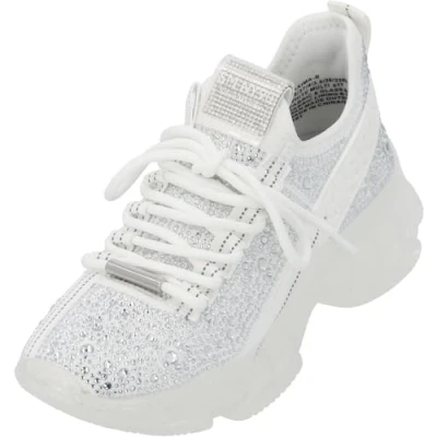 Image of Steve Madden Maxima Trainers white/multicoloured, Women&#039;s, Size: 5, White/multi coloured Synthetics/textile