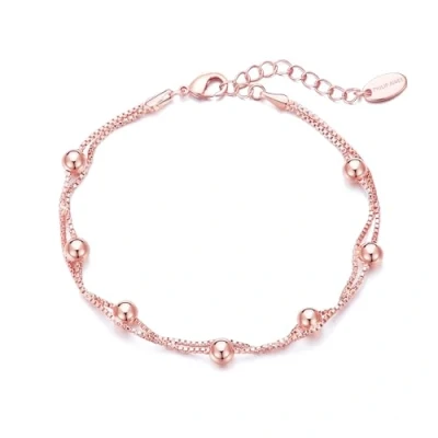 Image of Philip Jones Rose Gold Plated Ball Bracelet