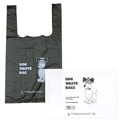 Image of Pack of Dog Poo Bags 500 x Waste Black with Tie Handles (1 500)