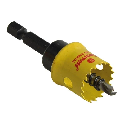 Image of Starrett HSS Bi Metal Hole Saw CSC19 Cordless Smooth Cutting For Wood Plastics Steel Various Materials 19mm