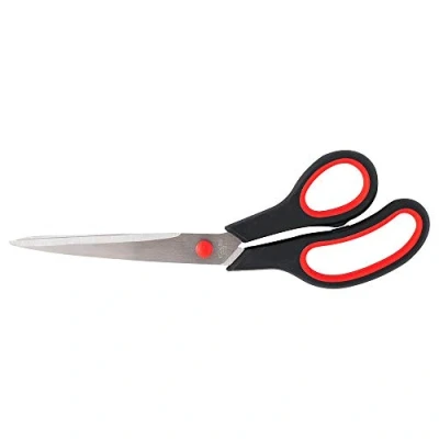 Image of D.RECT Schere Stainless Steel Cutting Shears for Paper and Tapes Rubber Grip Scissors Use in Home, School Office Sg 250 25cm009362,Black