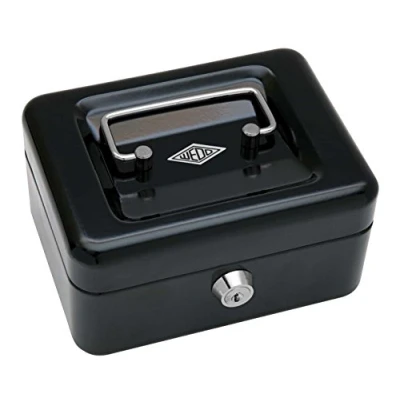 Image of WEDO 145 121X Cash box in Black Size 1 (15.2 x 11.5 8.0 cms)