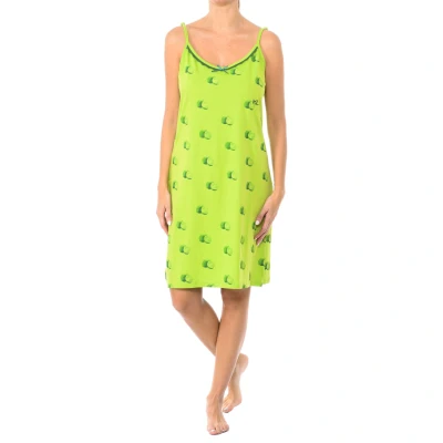 Image of Kisses&amp;Love Womenss summer nightgown with thin straps KL45300 Green Size Small