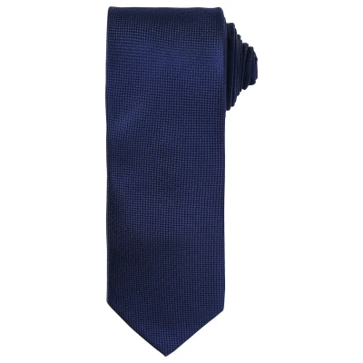 Image of Premier Unisex Adult Micro Waffle Tie (Navy) One Size