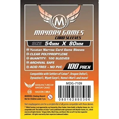 Image of Mayday Yucatan Narrow Card Game Sleeves