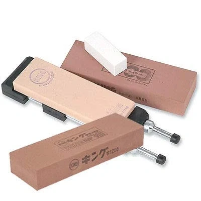 Image of Ice Bear King Japanese Waterstone Sharpening Kit Set + 1200 Stone