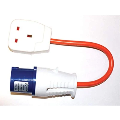 Image of MSA™ Caravan Camping 230v UK Electric Hook Up 13A 3 Pin Mains Adaptor
