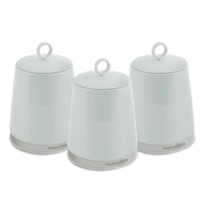 Image of Morphy Richards Dune Set of 3 Canisters Sage Green