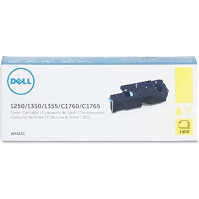 Image of Original Dell C1760nw / C1765nf C1765nfw 1250c 135X High Capacity Toner Kit, approximately 1,400 pages, yellow
