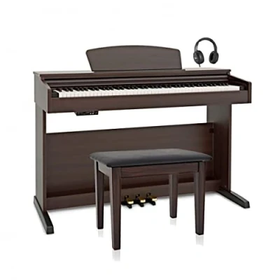 Image of Digital Piano 88 Fully Weighted Keys with Wooden Stand &amp; 3 Pedals