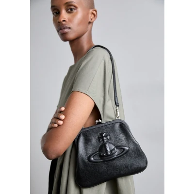 Image of Vivienne Westwood Louise Heart Faux Leather Crossbody Bag