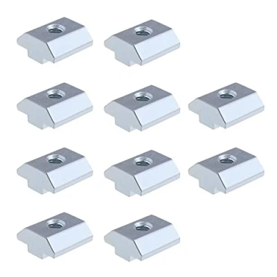 Image of Create idea 10pcs 40 Series Sliding T Nuts M6 Thread Slide in Hammer Head Nut for Slot Aluminum Extrusion Profile Carbon Steel 3D Printer CNC Milling Machine