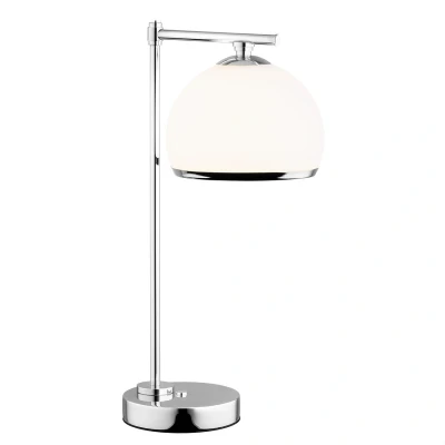 Image of Marbella Plus Desk Task Lamp Opal Matt, Chrome