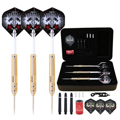 Image of CUESOUL 23 Grams Steel Tip darts with deluxe PU case Dragon Series 007
