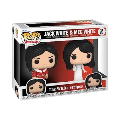 Image of Funko POP! Rocks: the Meg White Stripes 2pk Collectable Vinyl Figure Gift Idea Official Merchandise Toys for Kids &amp; Adults Music Fans Model Collectors and Display