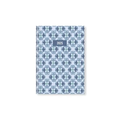 Image of Letts of London Morocco A6 week to view 2025 diary blue