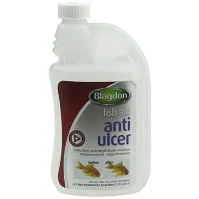 Image of Blagdon Anti Ulcer Treatment for Pond Fish, Effective, Unique Formulation, Treats Ulcers, Bacterial Gill Disease &amp; Dropsy, 500 ml