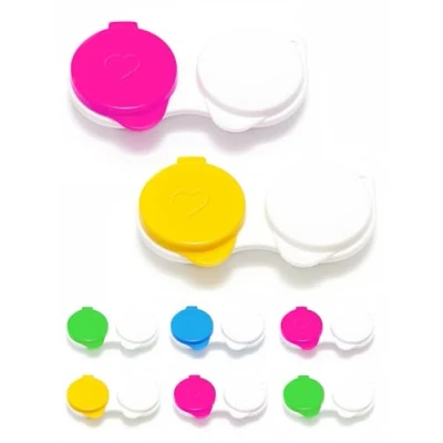 Image of SPORTS WORLD VISION Contact Lens Travel Storage Flip Top Flat Cases Bulk Buy Box Mix Colours 4pcs 8pcs or 12pcs