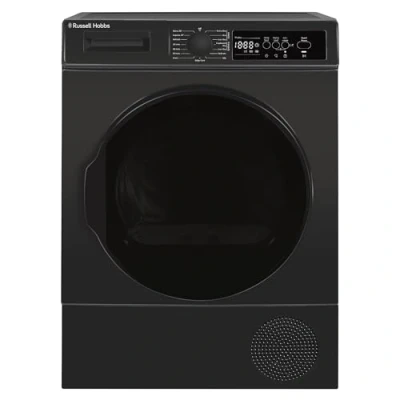 Image of Russell Hobbs Freestanding Electric Heat Pump Condenser Tumble Dryer, 8kg Capacity, 15 Programmes, 3 Settings, LED Display, Anti Crease, Child Lock in Anthracite RH8HPTD1E12AN