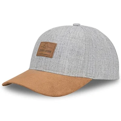 Image of Johnny Urban Cap Men and Women Snapback Grey Brown Dean Stylish Baseball Adjustable &amp; with Logo Badge One Size Unisex Comfortable Trucker Hat