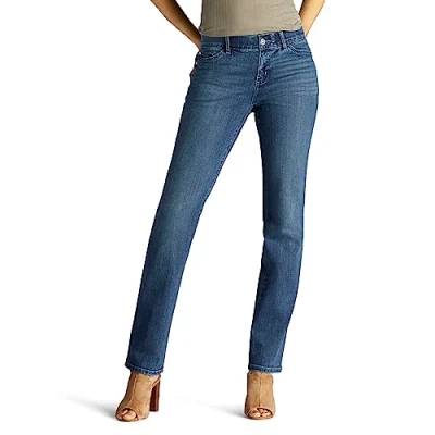 Image of Lee Women&#039;s Petite Ultra Lux Comfort with Flex Motion Straight Leg Jean, Rayne, 10 Short
