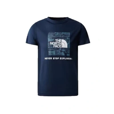 Image of THE NORTH FACE Boy&#039;s Redbox T Shirt, Summit Navy, S