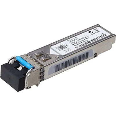 Image of Cisco 1000BASE LX/LH SFP Module for Gigabit Ethernet Deployments, Hot Swappable, 5 Year Standard Warranty (GLC LH SMD) 12 Port 150W, Black