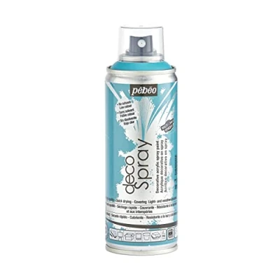 Image of PEBEO 93819 200ml Decospray, Acrylic, Turquoise, 16.5 x 5.2 cm