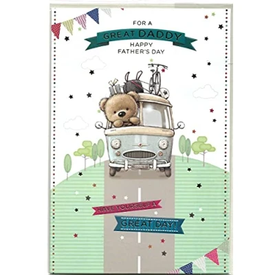 Image of Fathers Day Card For Daddy 13 x 19.5 Cm A Great Happy Father&#039;s Have Yourself