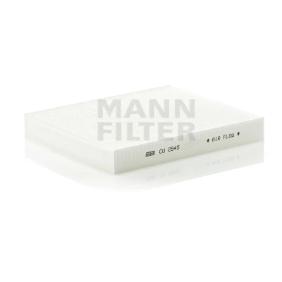 Image of 6Q0819653, 6Q0819653B, 6Q08203, 6Q0820367, 6Q0820367A Pollen Filter MANN CU 2545 Particulate 252mm 216mm 32mm SKODA: Fabia 2