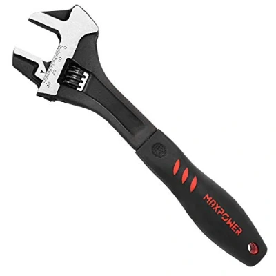Image of MAXPOWER Adjustable Wrench 250mm, 3 in 1 Multifunctional Spanner with Pipe Function and Hammer Function, 10&quot;/250mm