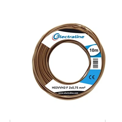 Image of Cable H03VVH2 F, 2 x 0.75 mm, 10 m