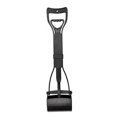 Image of Garden Mile Black Colour Long Handle Poop Scoop Convenient and Practical Grabber Picker Tool HighTension Springs Pet Waste Pick Up Accessory for Hygienic Pooper Scooper Dog Cat