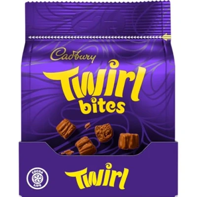 Image of Cadbury Twirl Bites Bags 85g (Pack of 10 Bags)