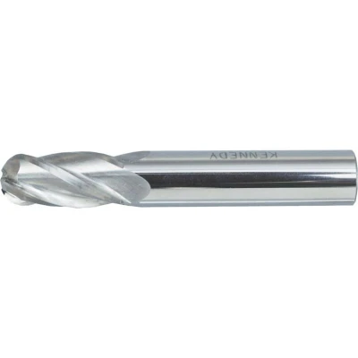 Image of Kennedy 5.00MM Carbide Micrograin 4 Flute Plain Shank Ball Nosed Slot Drills Regular Series