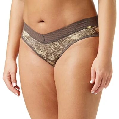 Image of Gossard Women&#039;s Glossies Short, Snake Print, XL