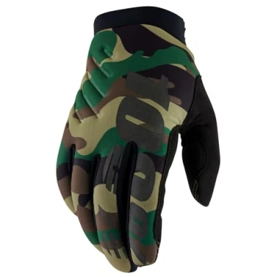 Image of 100% GUANTES BRISKER Gloves XL Gloves, Adult Unisex, Camo/Black (Multicoloured)