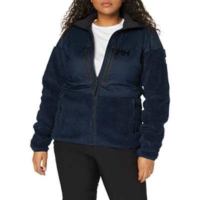 Image of Helly Hansen Hellyhansen Arctic Ocean Windproof Pile Fleece Jacket Women&#039;s Navy, XS