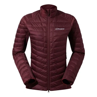 Image of Berghaus Women&#039;s Tephra Stretch Reflect 2.0 Padded Down Jacket Flattering Fit Lightweight Packable Puffer Jacket, Autumn Purple, 16
