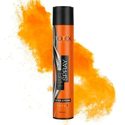 Image of Totex Hair Styling Spray Ultra Strong, Perfect Shine, Long Last Formulation Dressers Salon &amp; Barber Shops Proffesional Use 400ml