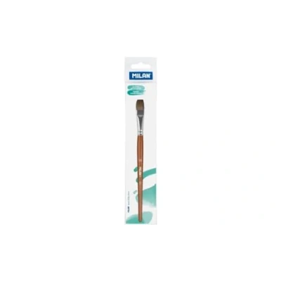 Image of MILAN Flat School Brush, Wood, nº 18