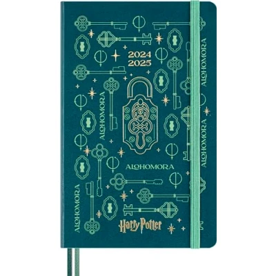 Image of Moleskine Wizarding World Harry Potter Spells Collection Alhomora Weekly Planner, 18 Month Phosphorescent Hardcover, Large Size 13 x 21 cm
