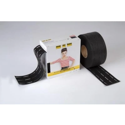 Image of Vilene 25mm Waist Shaper Firm Fold A Band Waistband Tape Black per metre