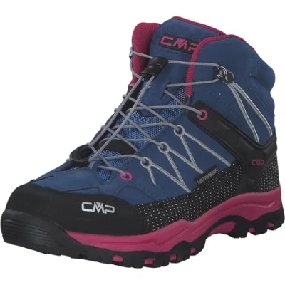 Image of CMP Kids Rigel Mid Trekking Shoes Wp Walking, Ocean Fuxia, 6 UK