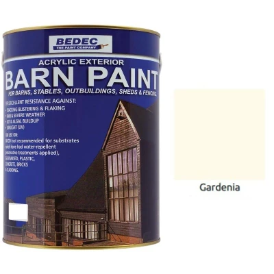 Image of Bedec BEDE2AKE004/40 Barn Paint Semi Gloss Gardenia 2.5 Litre